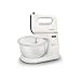 Price comparison product image Philips HR3745/00 Mixer Daily with 5 speeds and Turbo, Stainless Steel Hooks, Container Included, 450 W, White
