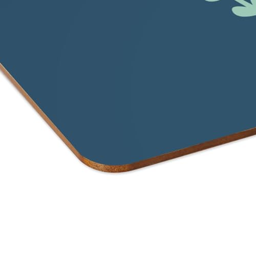 Sets de table bleu souples en liège de qualité supérieure grand format