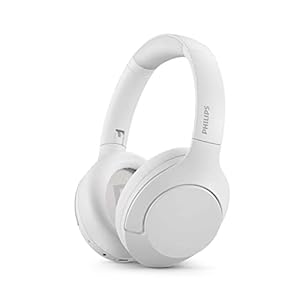 Philips TAH8506WT Kabellose Over Ear Kopfhörer mit Noise Cancelling Pro, kabellose Kopfhörer für Erwachsene, Faltbare…