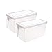Słoik do konserw Pojemniki do przechowywania Lodówki Produkuje Saver 4.7L Włochy Lodówka Organizator Fresh Fresh Keeper z uchwytem i pokrywką Kanister Słoiki (Color : 2pcs)