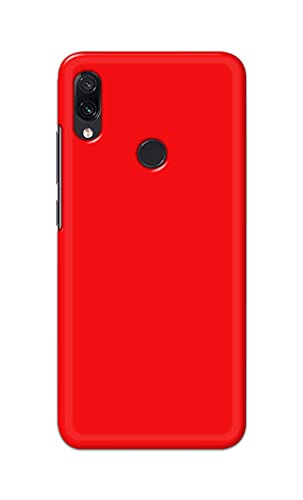 Image of Printed Hard Back Cover Case for Mi Redmi Note 7 | Mi Redmi Note 7 Pro | Mi Redmi Note 7S Back Cover (Plain Red) -1803
