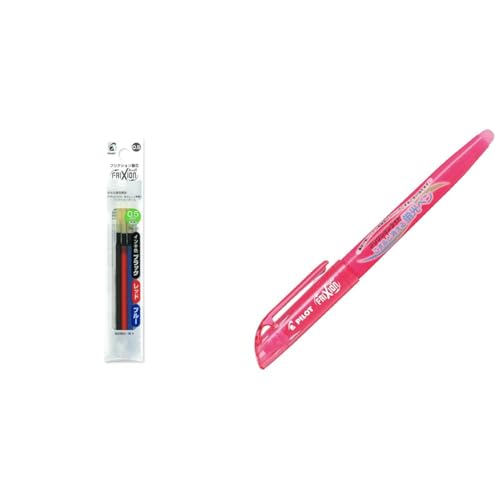 【セット買い】Pilot 替え芯 フリクション ボールペン 0.5mm 3色セット LFBTRF30EF3C 黒赤青 + 蛍光ペン フリクションライト ピンク SFL10SLPのサムネイル