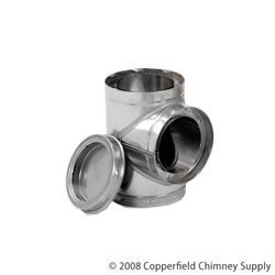 Chimney Selkirk Corporation 7SITS 7 Inch Supervent Tee Insulated with Plug