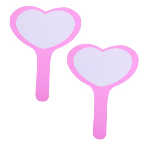 4 pizarras blancas en forma de corazón para borrado en seco miniatura 2