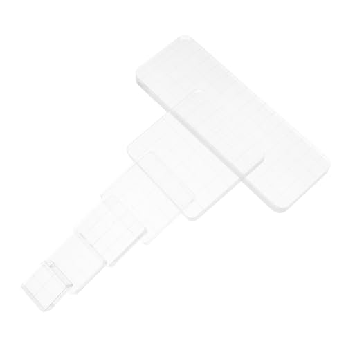 HOMSFOU DIY Block Stamping Tools 6 Acrylic Stamp Blocks Grid Lines for Journal Stamps