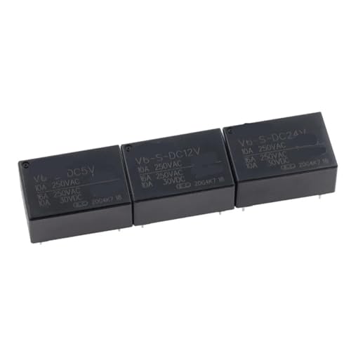 Relé V6-S-DC5V de 4 pines para circuito impreso lote de 2 piezas compatibles con HF7520