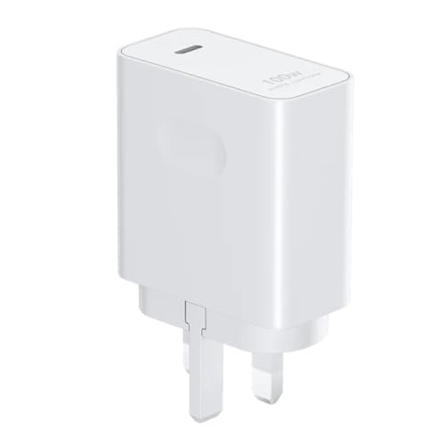 HONOR SuperCharge GaN Power Adapter, White | 100W Max | Fast Charging USB-C Wall Charger | 8-Layer Protection | Compact & Lightweight