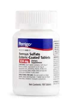 Perrigo Ferrous Sulfate Enteric-Coated Tablets