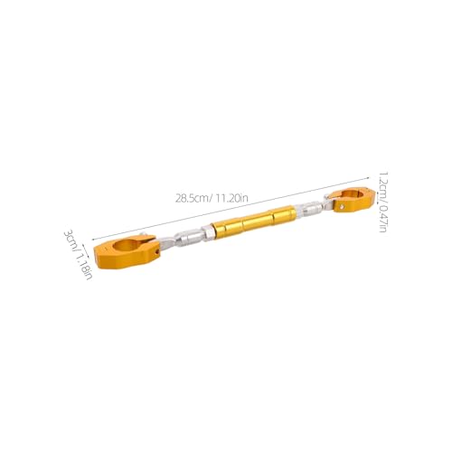 Barra transversal ajustable de aluminio POPETPOP para estabilidad de moto 2