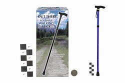 Kandy ToysWalking Stick ~ 4 Section Foldable Walking Stick ~ 27cm to 93cm