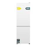 Cecotec Frigorífico Combi 322L Total NoFrost Bolero CoolMarket Combi 322i White D. Alto 185,5cm, Ancho 59,5cm, Multi Airflow, HumidityFlex HUB, Luz LED, Display Interior, Cristal Blanco Premium