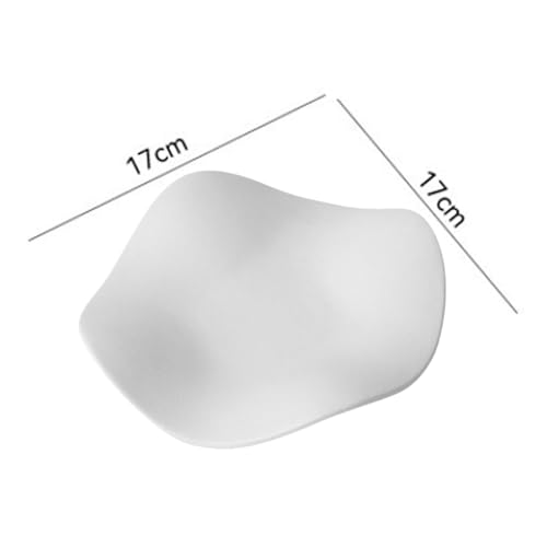 Porte-objets vide-poche céramique blanc givré design