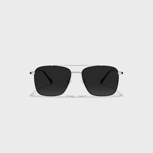 Image of SAM AND MARSHALL VEIN Sunglass I 400% UV Protection I Metal Sunglass I Square Sunglass I Double Bar I Unisex