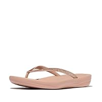 Fitflop Women's IQUSHION Sparkle Flip-Flop, Classic Beige, 7 UK