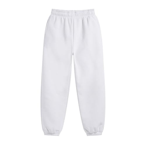 Foweknow Pantalones deportivos largos para hombre, pantalones de chándal holgados, cintura elástica, monocolor, pantalones de invierno, cálidos, informales, para gimnasio, al aire libre, con bolsillos