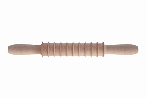 Tredoni Pasta Cutter Wooden Rolling Pin - Pappardelle Pasta Maker (Pappardelle - 14mm), Natural Wood