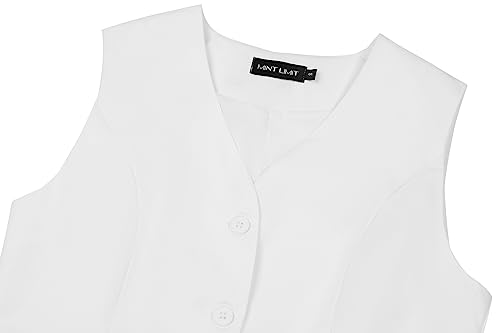 MINTLIMIT Waistcoat Vest for Women Fully Lined Button Down V Neck Formal Dressy Suit Vests with Pockets4