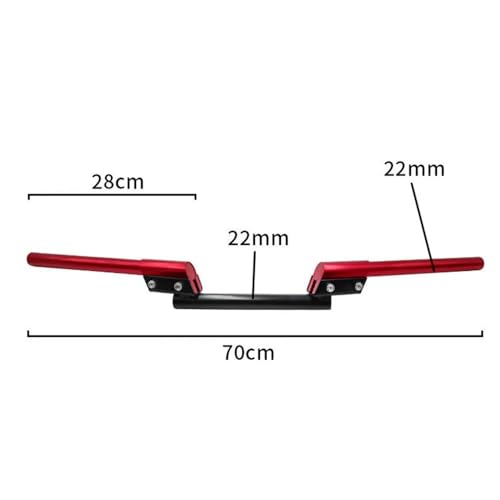 Barra manillar de motocicleta de 22mm que reduce vibraciones en ruta 7