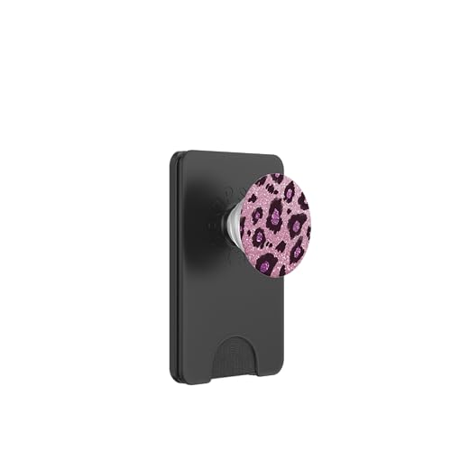 Rosa Leopardo Guepardo Jaguar Patrón Lindo Animal Print PopSockets PopWallet para MagSafe