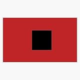 Storm Warning Flag Weather Alert Maritime Signal Boating Safety Nautical 5" Vinyl Decal Bumper Sticker
