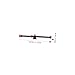 MERRYHAPY Camera Double Headed Horizontal Rod Tripod Extension Arm for Overhead Photography Sturdy Macro Shot Support Ergonomic Design for Studio and Low Angle Shots