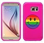GALAXY WIRELESS for Galaxy S7 Case, Samsung Galaxy S7 Phone Case [Shock Absorption/Impact Resistant] Cute Girl Women Hybrid Dual Layer Defender Protective Case Cover for Galaxy S7, Hot Pink Emojis