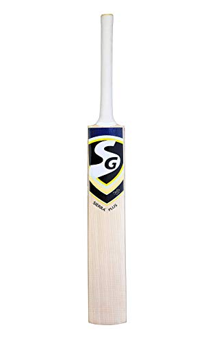 Image of Sg Sierra Plus Kashmir Willow Cricket Bat (Size: Short Handle,Leather Ball), Multicolour, Wood