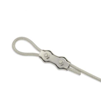 Morsetti Per Fune 50 pz/30 pz M2 M3 M4 M5 M6 304 In Acciaio Inox Duplex Pinze Filo di Acciaio Inossidabile Cavo Corda Grip Morsetti Morsetti Per I Cavi(Misurare:M3 x 50PCS)