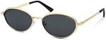 SOJOS Trendy Oval Cat Eye Polarized Sunglasses for Women Men, Chic 80s 90s Retro Fashion Sunnies SJ1279