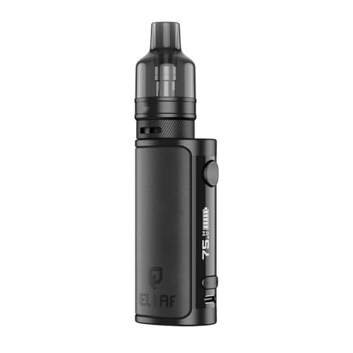 For Eleaf iStick i75 Kit Mod Vape 75 W (negro) alimentado por una Batería 3000 mAh equipado con 5 ml Atomizador EP Pod Resistencia EP 0,15 Ω/0,6 Ω cigarrillo electrónico original   sin nicotina