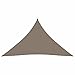Tidyard Sonnensegel Wasserdicht Sonnenschutz Windschutz Sonnendach UV Schutz Garten Terrasse Balkon Oxford-Gewebe Dreieckig 5x5x5m Taupe