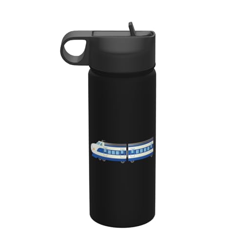 魔法瓶 新幹線0系電車 水筒 530ml タンブラー ステンレスボトル コーヒーカップ ウォーターボトル ストロー付き 大容量 真空断熱 保温保冷 子供 通勤 通学 登山 旅行 スポーツ かわいい おしゃれ プレゼント