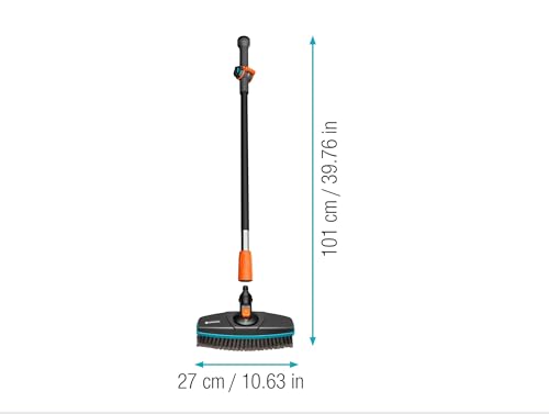 Gardena Cleansystem Kit de Lavage avec Manche de 90 cm et Brosse à Manche Souple : kit Pratique idéal pour Le Nettoyage Humide - vue 3