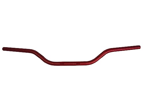Guidon Accossato rouge en aluminium pour Suzuki RM pli bas de 2002 à 2017, diamètre 22 mm, hauteur moyenne