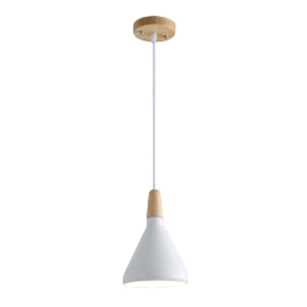 Suspension Couleur Macaron Blanche : Luminaire Industriel Salon et Cuisine