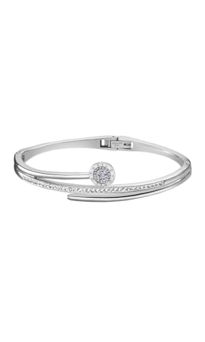 Bracelet femme acier inoxydable Lotus Style élégant et raffiné avec finitions polies de 6.1 cm