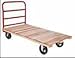 Platform Truck - Wood Deck With Steel Fram: 30&#8220 x 60&#8220 , 1 Crossbar Handle, and 6&#8220