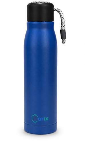 Image of Double-Wall Vacuum Flask Stainless Steel Water Bottle - 550ml | Drinks 10 Hours Hot | 30 Hours Cold | BPA-Free | Leak-Proof | Gym | Office | Travel | Cycling | Camping | Sports (Blue)