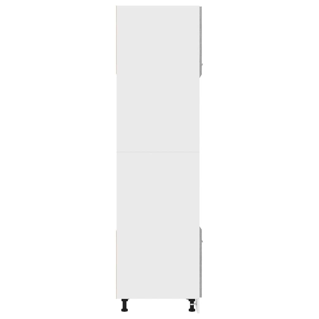vidaXL Meuble Micro-Ondes Lyon Gris Sonoma 60 x 57 x 207 cm Bois