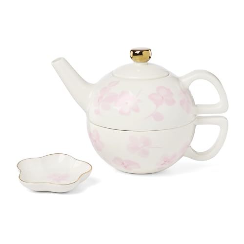 Image of kate spade new york Spring Pansies Tea For One With Tea Bag Holder