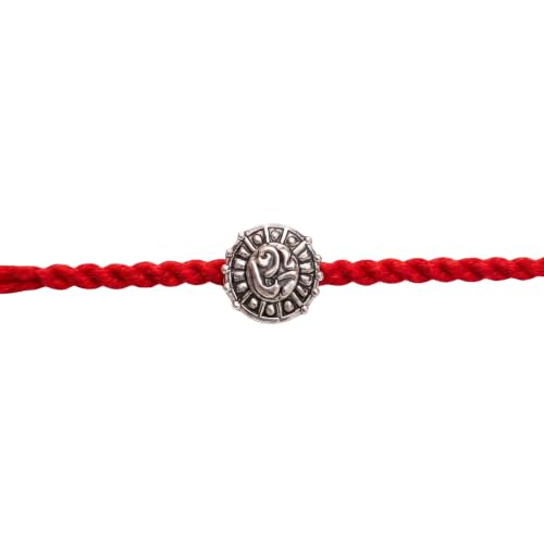 Image of I Jewels Silver Plated Traditional Om Designer Rakhi for Men /Boys /Brother (R502)