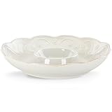 Lenox French Perle Chip and Dip Tray, White -