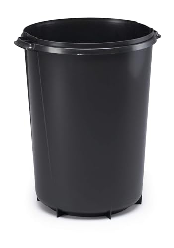 Cubo de basura de 40 litros rectangular Durabin 1800519221 de color negro