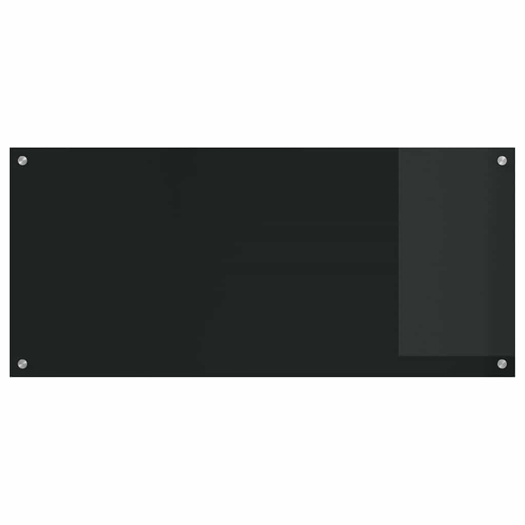 Generisch Küchenrückwand 2 pcs Schwarz 110 x 50 cm Gehärtetes Glas,Heim & Garten,Küche & Esszimmer,Küchenhelfer & -utensilien-3415495