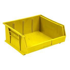 Quantum QUS235YL Yellow Ultra Stack and Hang Bin, 10-7/8" x 11" x 5" (Pack of 6)