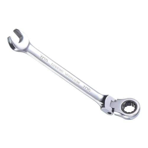 CoCud Flex-Head Ratcheting Wrench, 7/16