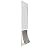 PetSafe 1-Piece Sliding Glass Pet Door for Dogs & Cats - Adjustable Height 91 7/16" to 96"- Large-Tall, White, No-Cut Install, Aluminum Patio Panel Insert, Great for Renters or Seasonal Installation