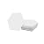 Avant Decor | Peel and Stick Kitchen Backsplash Tiles | Stone Composite Hexagon Solid Color | Stick On Wall Tiles | Easy DIY Installation | 6” x 6.9” | Single Tile