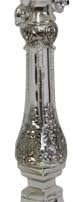 Silver Plated Candelabra with 5 Branches 9.5" Height