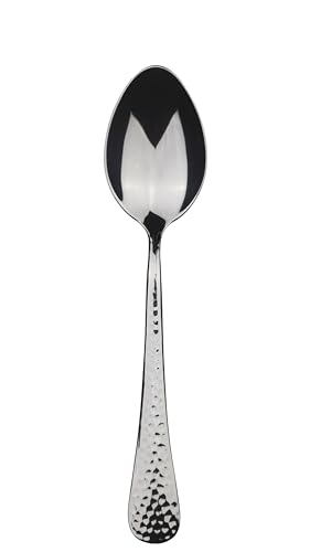 BERGNER Eiffell - 3 Tischlöffel 4 mm Dicke - Hergestellt in resistenter Edelstahl - Helles Finish - Einfach zu waschen und spülmaschinenübergreifend - Spiegeleffekt - Spiegeleffekt